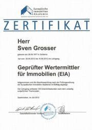 Zertifikat Immobilien-Wertermittler (EIA)